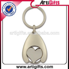 2015 Metal supermarket cart coin keychain